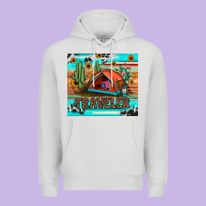 Traveler Tumbler Premium Hoodie Designed By Jahusdesignshop