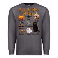 Charcoal Heather Things That Make Me Happy Premium Sweatshirt - texasbilliewilder