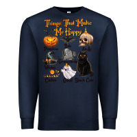 Navy Things That Make Me Happy Premium Sweatshirt - texasbilliewilder