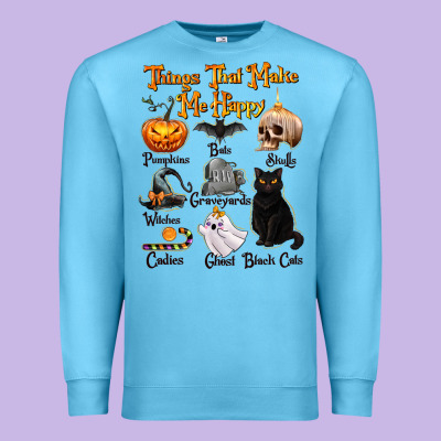 Things That Make Me Happy Premium Sweatshirt Designed By Texasbilliewilder