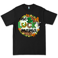 Black One lucky mama  St. Patricks Day Premium Tee - Neo Western