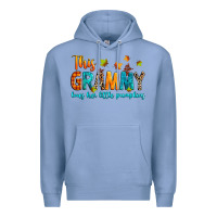 Colony Blue customized this grammy loves her little pumpkins Premium Hoodie - texasbilliewilder