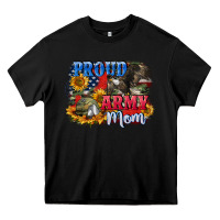 Black Proud army mom 4th of july Heavy Core Tee - CowGirlArtShop