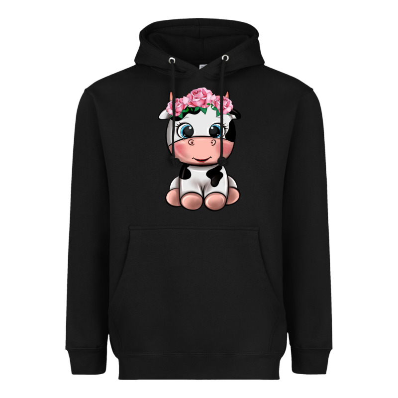 Cute Cow Heavyweight Hoodie by texasbilliewilder | Teevron
