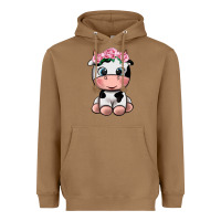 Toasted Coconut cute cow Heavyweight Hoodie - texasbilliewilder