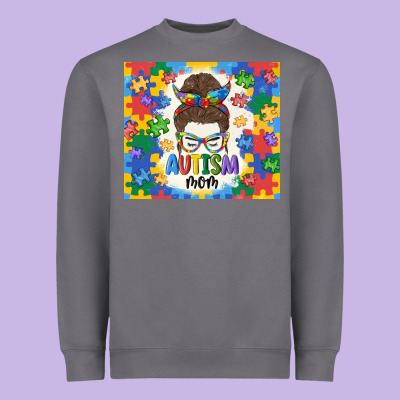 Autism Mom Heavyweight Sweatshirt Designed By Maliassmallbusiness