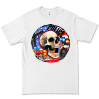 White police skull and police equipment Premium Tee - AdoDesignShop