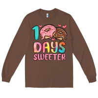 Chestnut 100 days sweeter Long Sleeve Tee - MaliasSmallBusiness