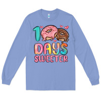 Colony Blue 100 days sweeter Long Sleeve Tee - MaliasSmallBusiness