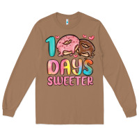 Toasted Coconut 100 days sweeter Long Sleeve Tee - MaliasSmallBusiness