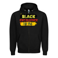 Black it's the black excellence for me Zipper Hoodie - LillyAllenDesigns