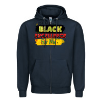 Navy it's the black excellence for me Zipper Hoodie - LillyAllenDesigns