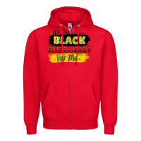 Red it's the black excellence for me Zipper Hoodie - LillyAllenDesigns