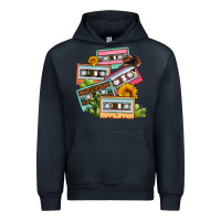 Navy 90s country caassette tapes Urban Hoodie - OliviaCreatesArt