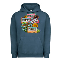 Pigment Midnight Navy 90s country caassette tapes Urban Hoodie - OliviaCreatesArt