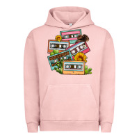 Pigment Salmon 90s country caassette tapes Urban Hoodie - OliviaCreatesArt