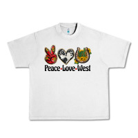 Lunar Rock peace love west Urban Heavy Tee - BarkalooDesign