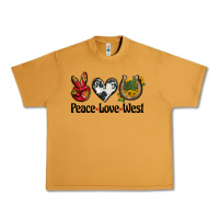 Peanut Butter peace love west Urban Heavy Tee - BarkalooDesign