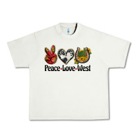 Pistachio peace love west Urban Heavy Tee - BarkalooDesign
