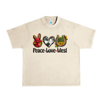 Sandshell peace love west Urban Heavy Tee - BarkalooDesign