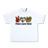 White peace love west Urban Heavy Tee - BarkalooDesign