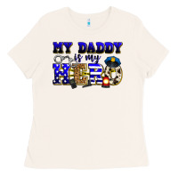 Bone my daddy is my hero police Ladies Tee - Zillion Design Studio