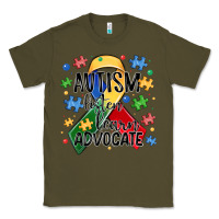 Army Green autism listen learn advocate Classic Tee - MaliasSmallBusiness