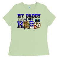 Matcha my daddy is my hero police Ladies Tee - Zillion Design Studio