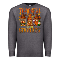 Charcoal Heather thankful for my gnomies Premium Sweatshirt - NancyCooperArtShop