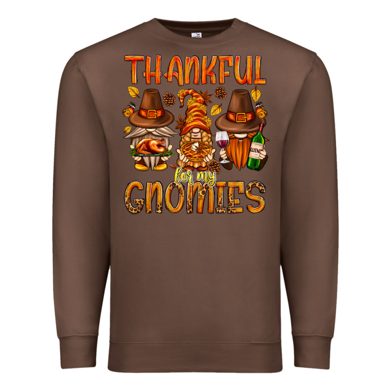 Thankful For My Gnomies Premium Sweatshirt by NancyCooperArtShop | Teevron