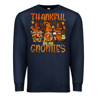 Navy thankful for my gnomies Premium Sweatshirt - NancyCooperArtShop