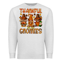 Oatmeal Heather thankful for my gnomies Premium Sweatshirt - NancyCooperArtShop