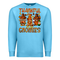 Ocean Blue thankful for my gnomies Premium Sweatshirt - NancyCooperArtShop