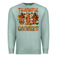 Seafoam thankful for my gnomies Premium Sweatshirt - NancyCooperArtShop