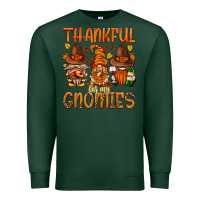 Sports Green thankful for my gnomies Premium Sweatshirt - NancyCooperArtShop