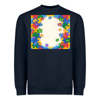 Navy autism Heavyweight Sweatshirt - MaliasSmallBusiness