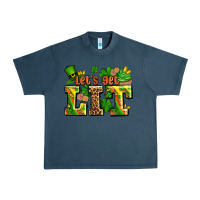 Midnight Navy st patricks lets get lit Urban Heavy Tee - AdoDesignShop