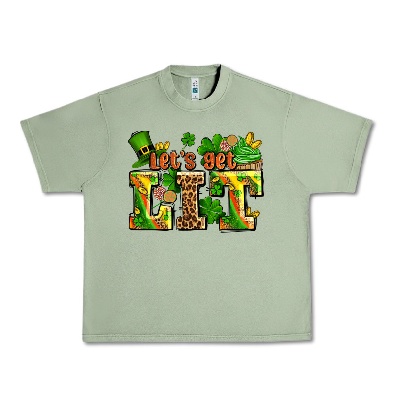 St Patricks Lets Get Lit Urban Heavy Tee by AdoDesignShop | Teevron