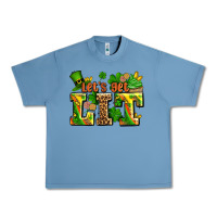 Pebble Blue st patricks lets get lit Urban Heavy Tee - AdoDesignShop