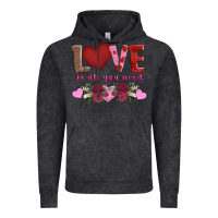 Vintage Black love is all you need Vintage Hoodie - AdoDesignShop