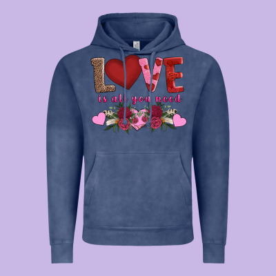 Love Is All You Need Vintage Hoodie Designed By Adodesignshop