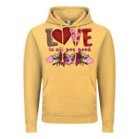 Vintage Mustard love is all you need Vintage Hoodie - AdoDesignShop