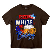 Red White And Boozy 4th Of July Heavy Core Tee | Teevron