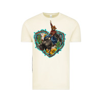 Vintage Arctic western heart bullfighter  cactus sunflower aztek pattern Vintage Tee - BarkalooDesign