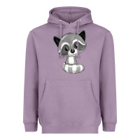 Lavender raccoon Heavyweight Hoodie - texasbilliewilder