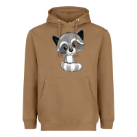 Toasted Coconut raccoon Heavyweight Hoodie - texasbilliewilder