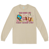 Mushroom 100 days of doing teacher stuff Long Sleeve Tee - MaliasSmallBusiness