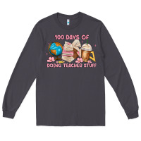 Smoke 100 days of doing teacher stuff Long Sleeve Tee - MaliasSmallBusiness