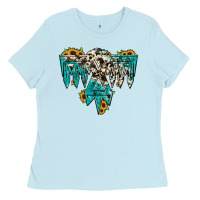 Baby Blue thunderbird Ladies Tee - JahusDesignShop