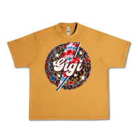 Peanut Butter Western Gigi Patriotic Urban Heavy Tee - LillyAllenDesigns